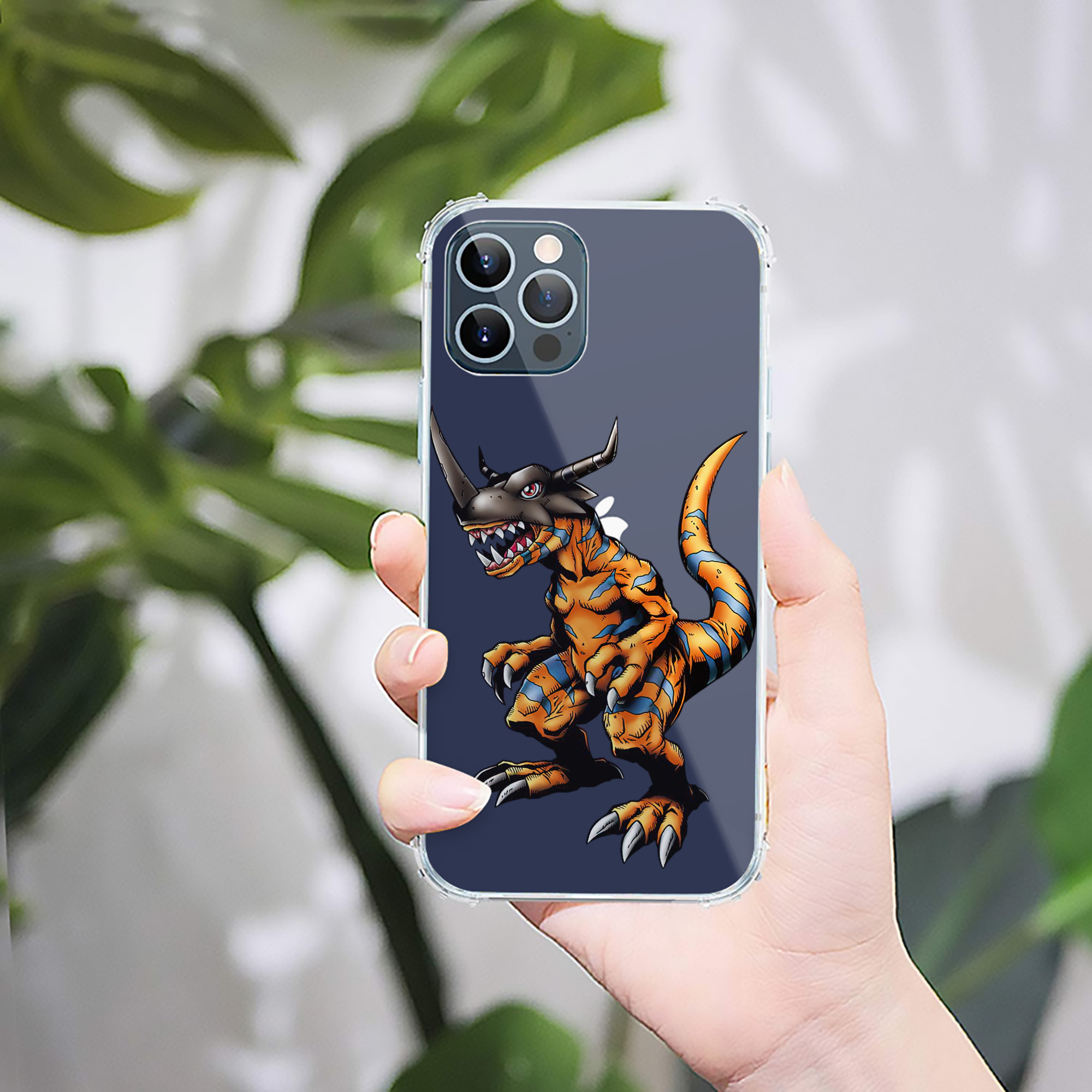 （画像用） Digimon デジタルモンスター/デジモン 【iPhone 12シリーズ対応】透明スマホケース（クリアソフトケース）